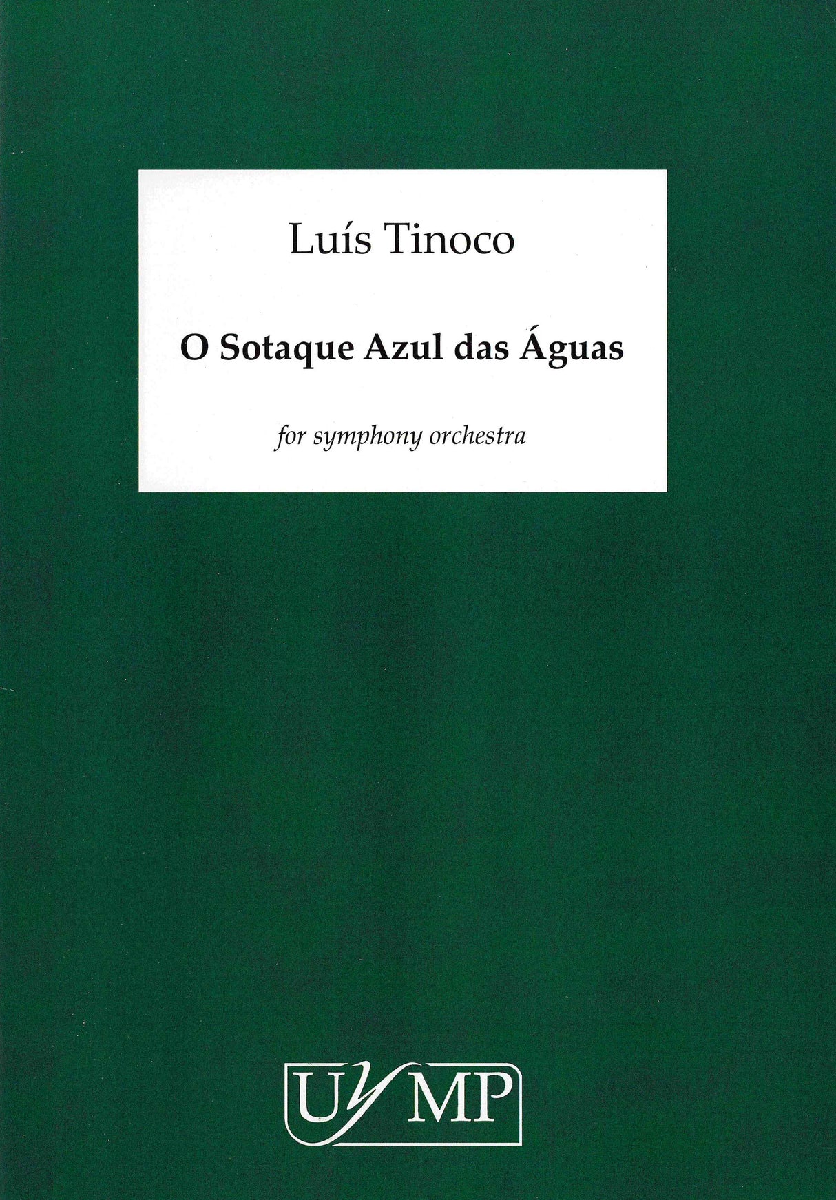 Tinoco: O Sotaque Azul Das Aguas