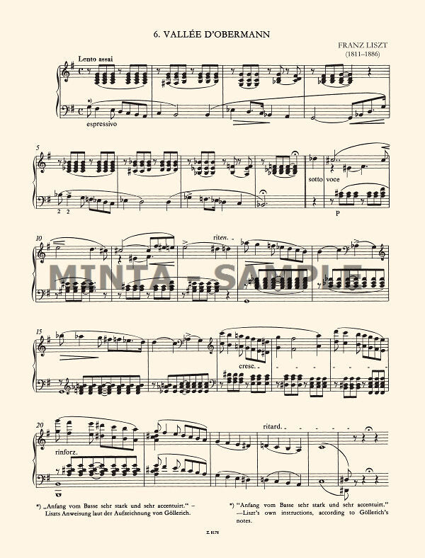 Liszt: Vallée d'Obermann, S. 160, No. 6