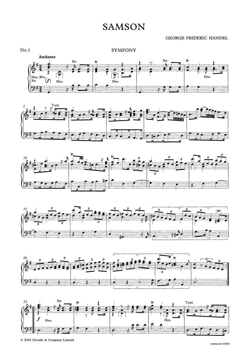 Handel: Samson, HWV 57
