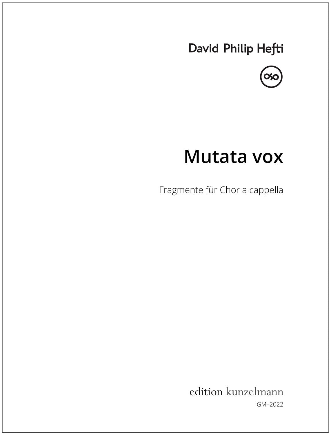 Hefti: Mutata vox