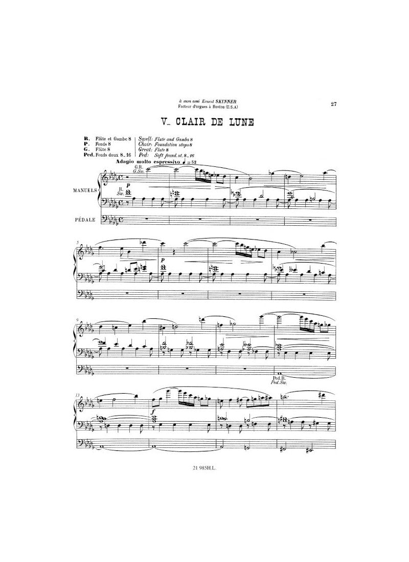 Vierne: Pièces de fantaisie, Op. 53 (Deuxième Suite)