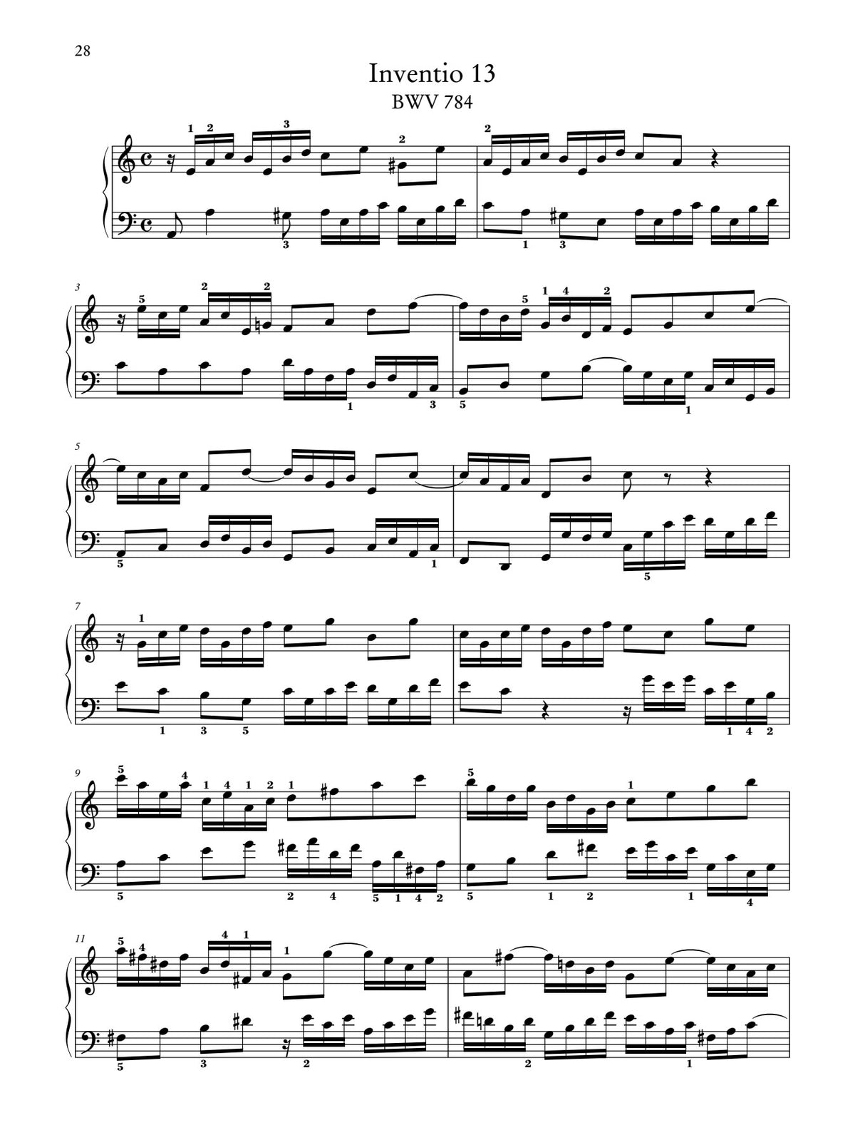 Bach: Two-Part Inventions, BWV 772-786