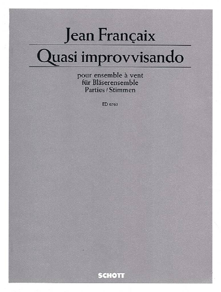 Françaix: Quasi improvvisando