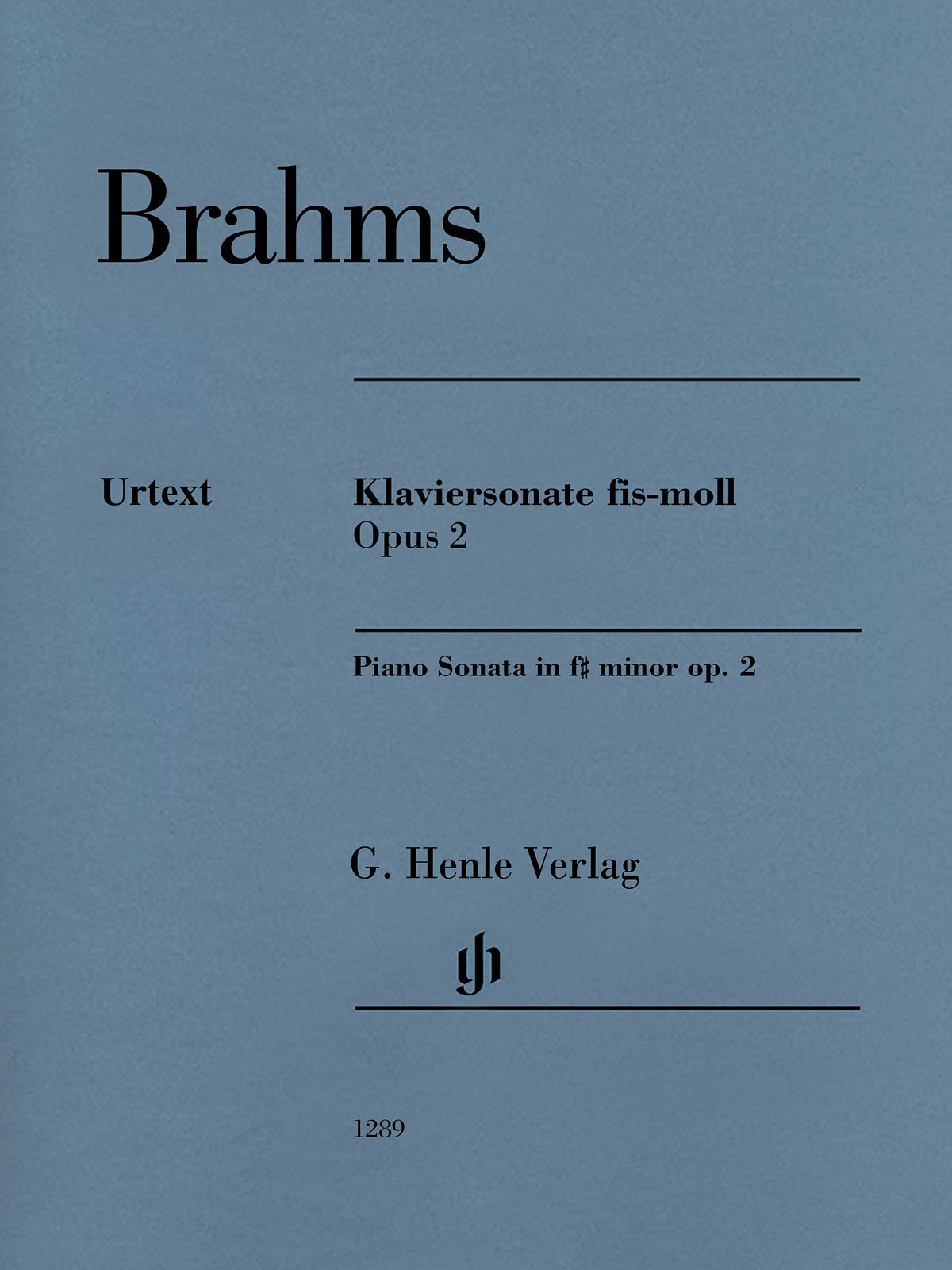 Brahms: Piano Sonata in F-sharp Minor, Op. 2