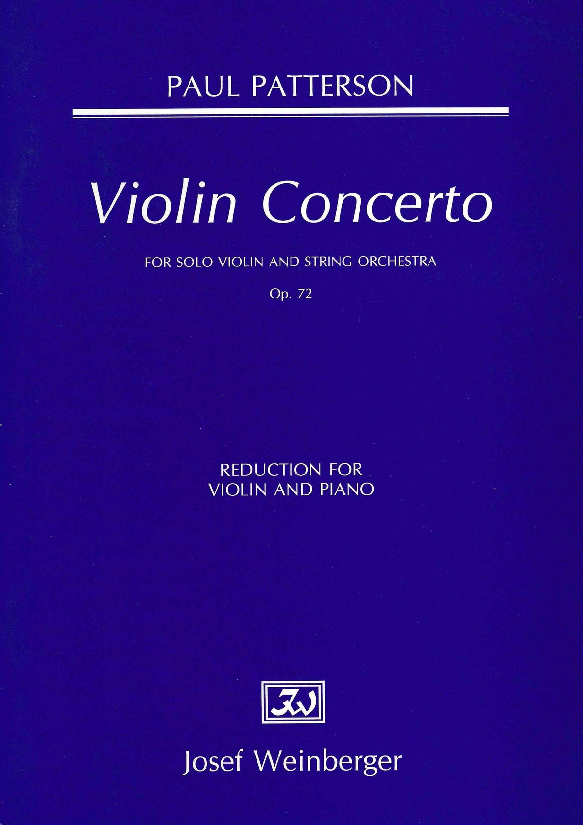 Patterson: Violin Concerto, Op. 72