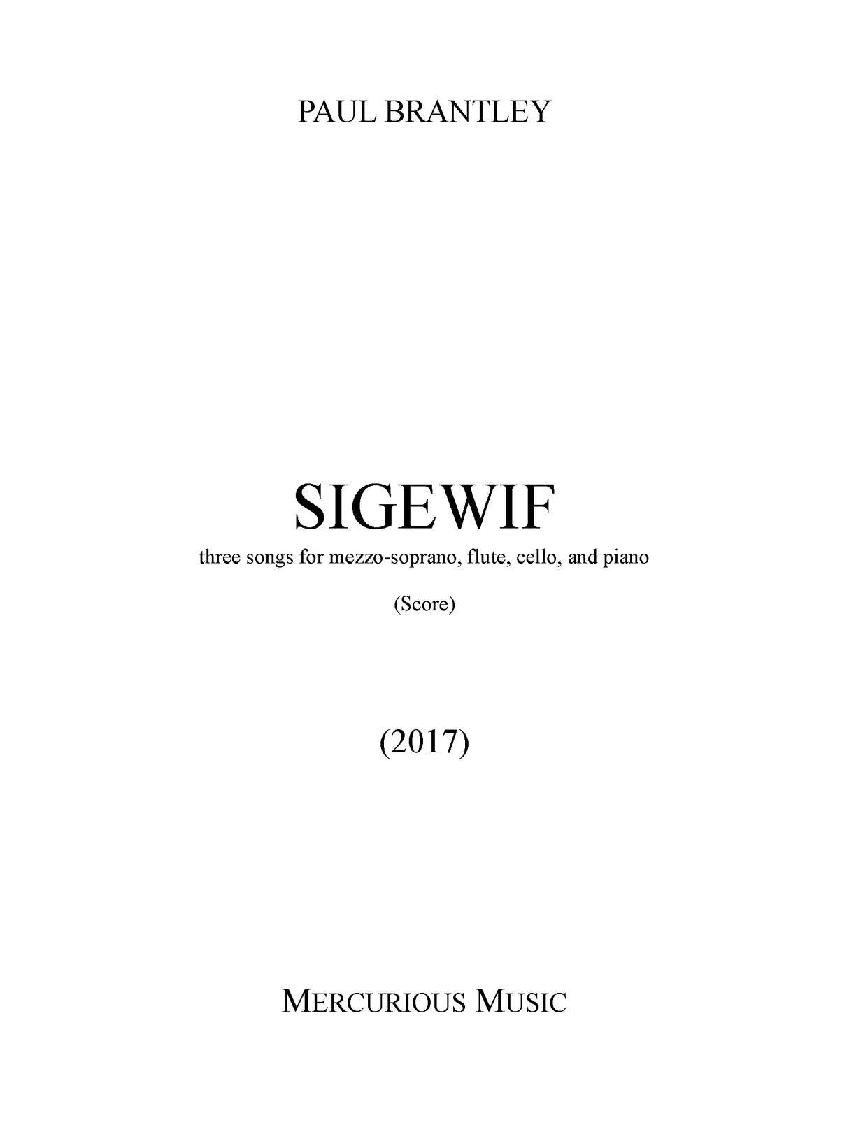 Brantley: SIGEWIF