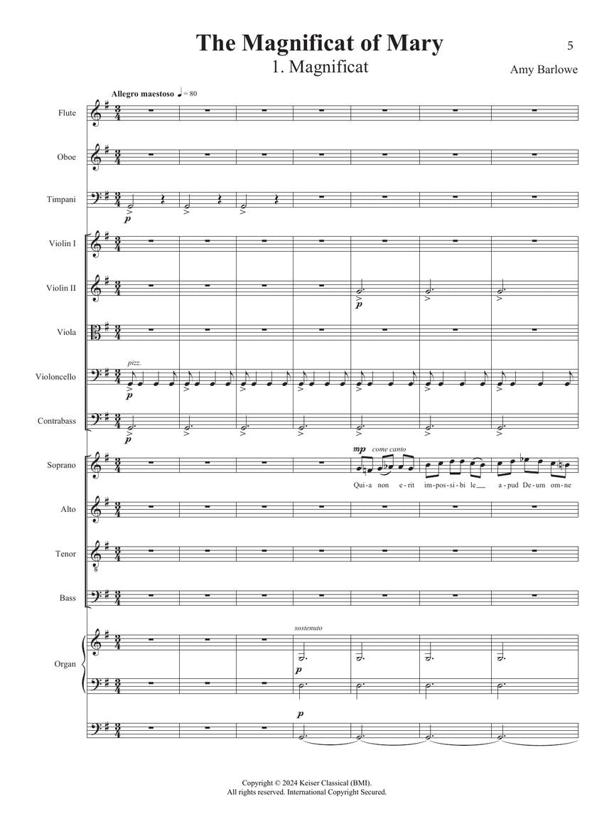 Barlowe: The Magnificat of Mary