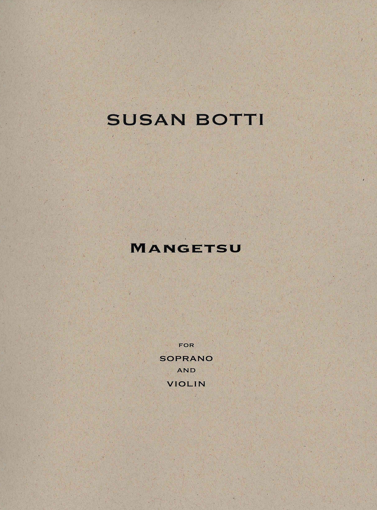 Botti: Mangetsu