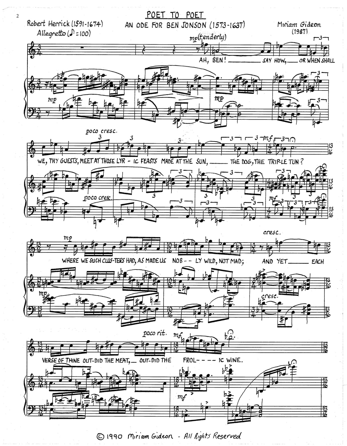 Gideon: Poet to Poet