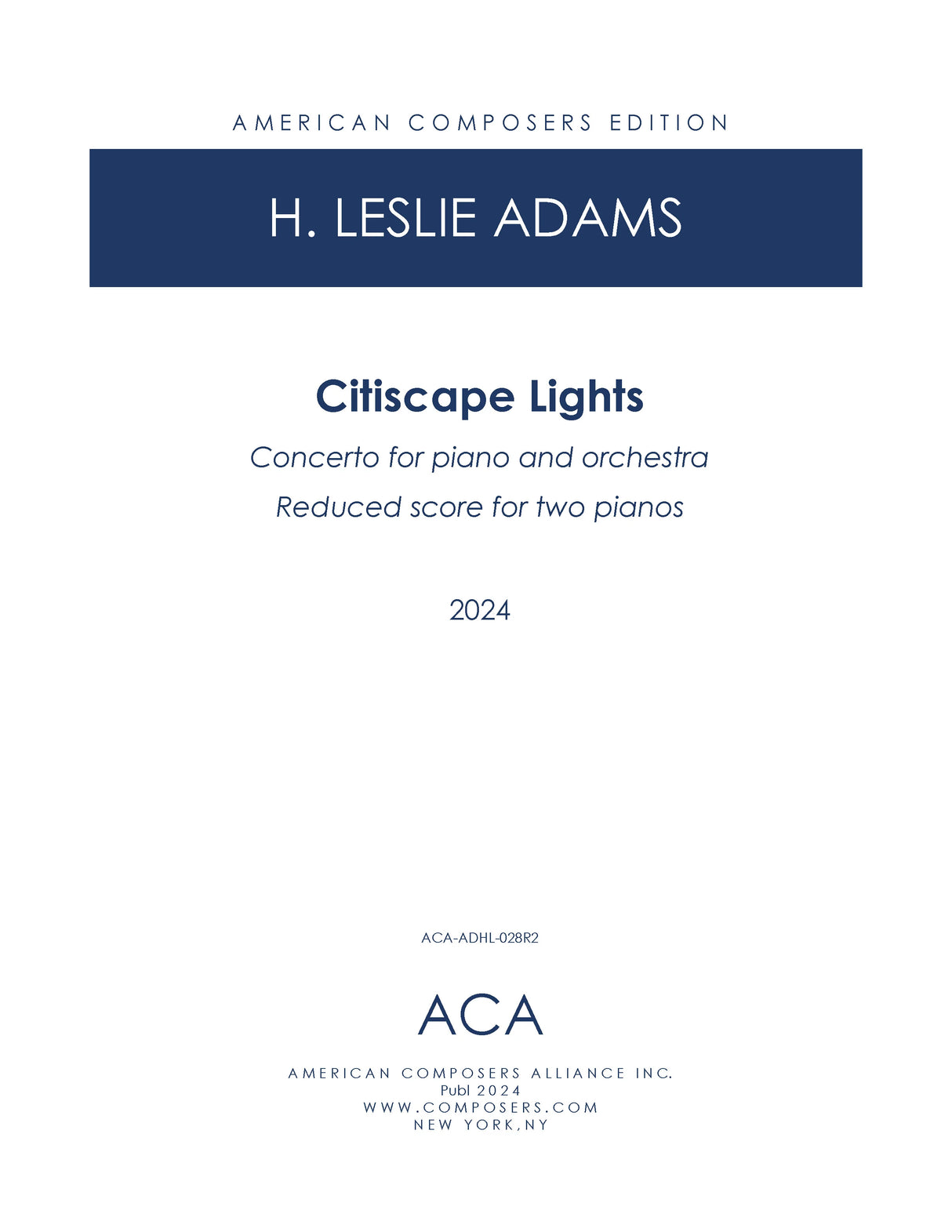 H.L. Adams: Citiscape Lights