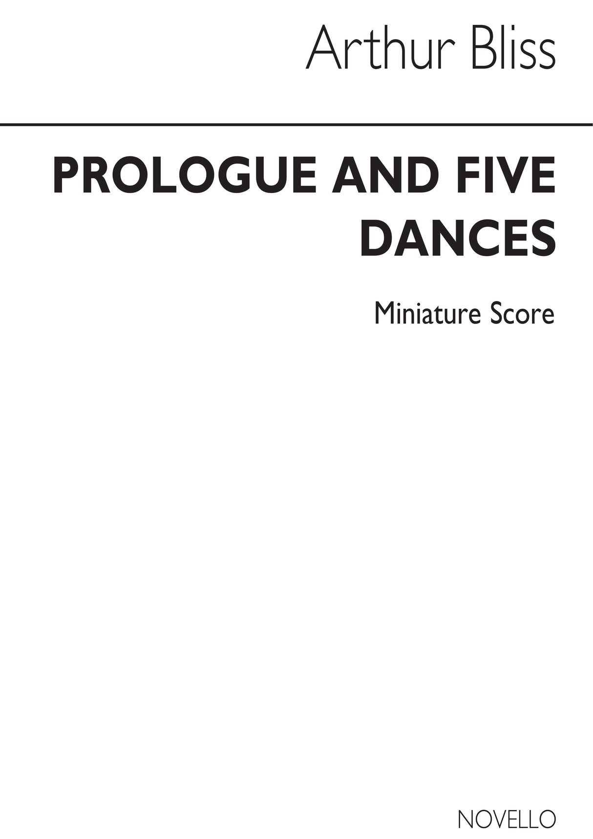 Bliss: Prologue & Five Dances from "Checkmate"