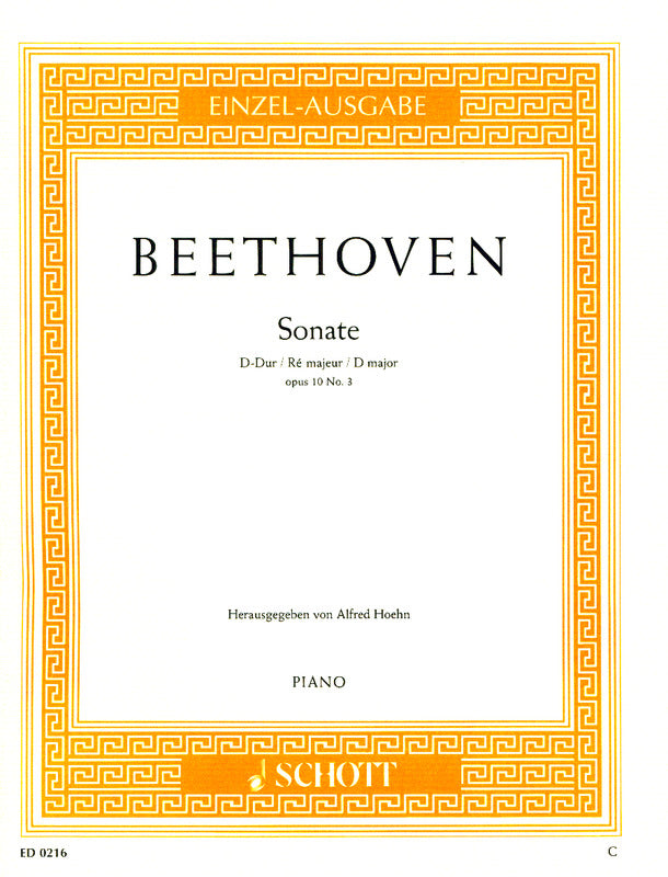 Beethoven: Piano Sonata No. 7 in D Major, Op. 10, No. 3