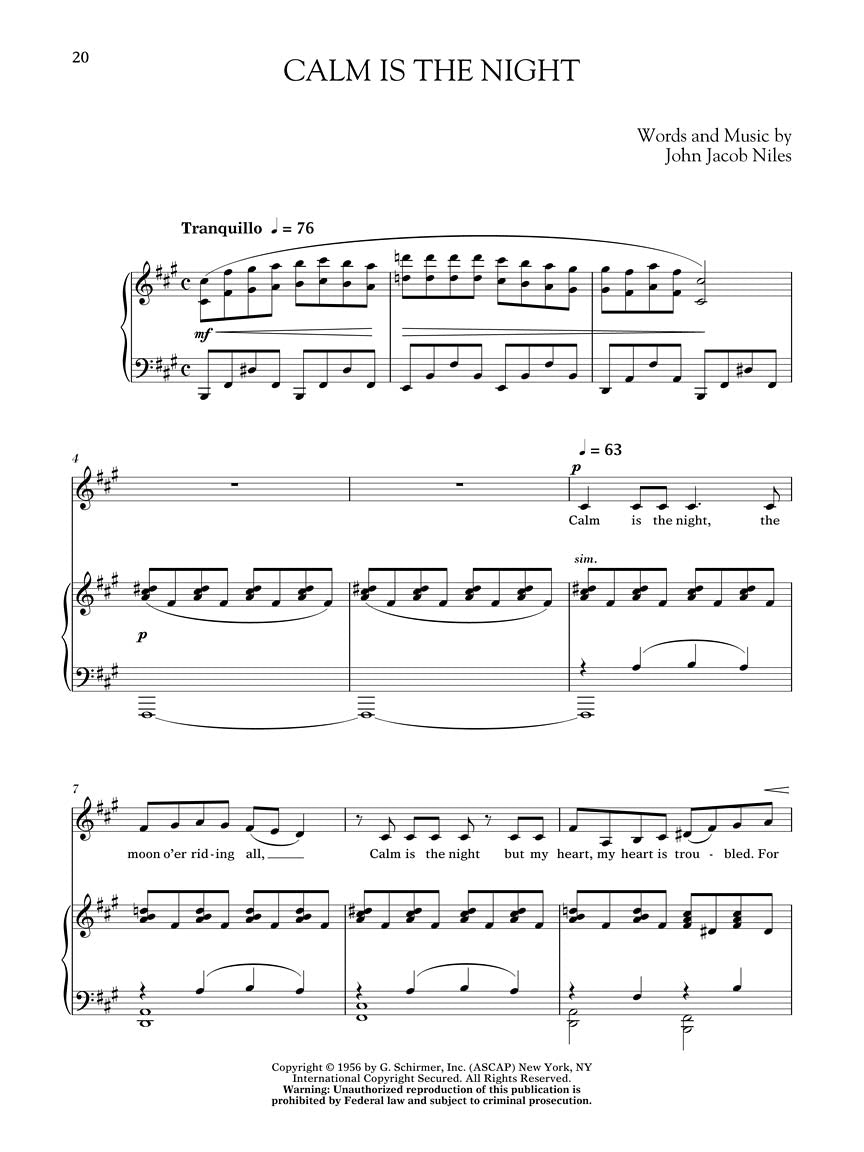 Songs of John Jacob Niles – Revised and Expanded Edition