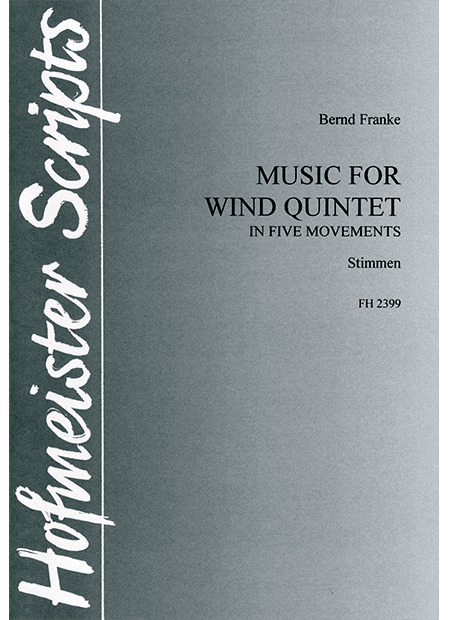 B. Franke: Music for wind quintet