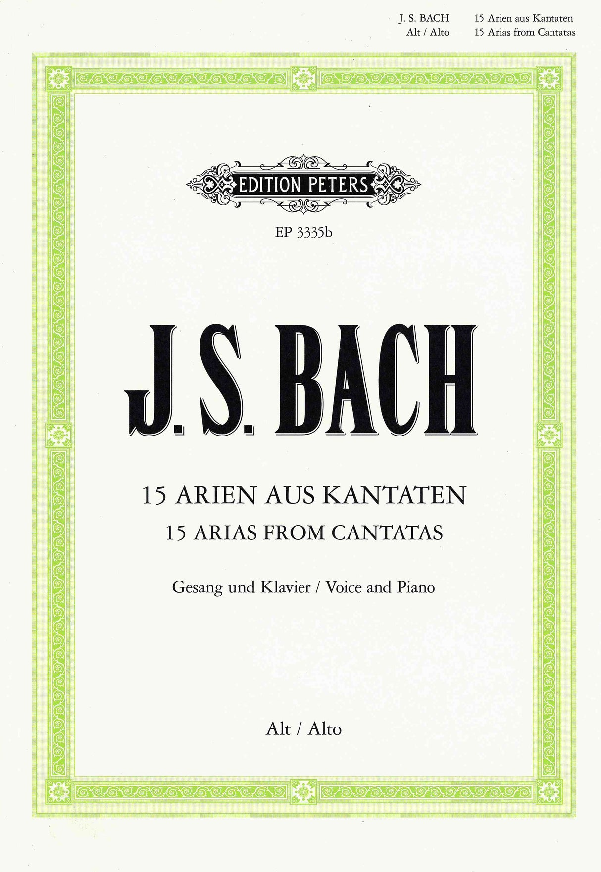 Bach: 15 Contralto Arias from Cantatas