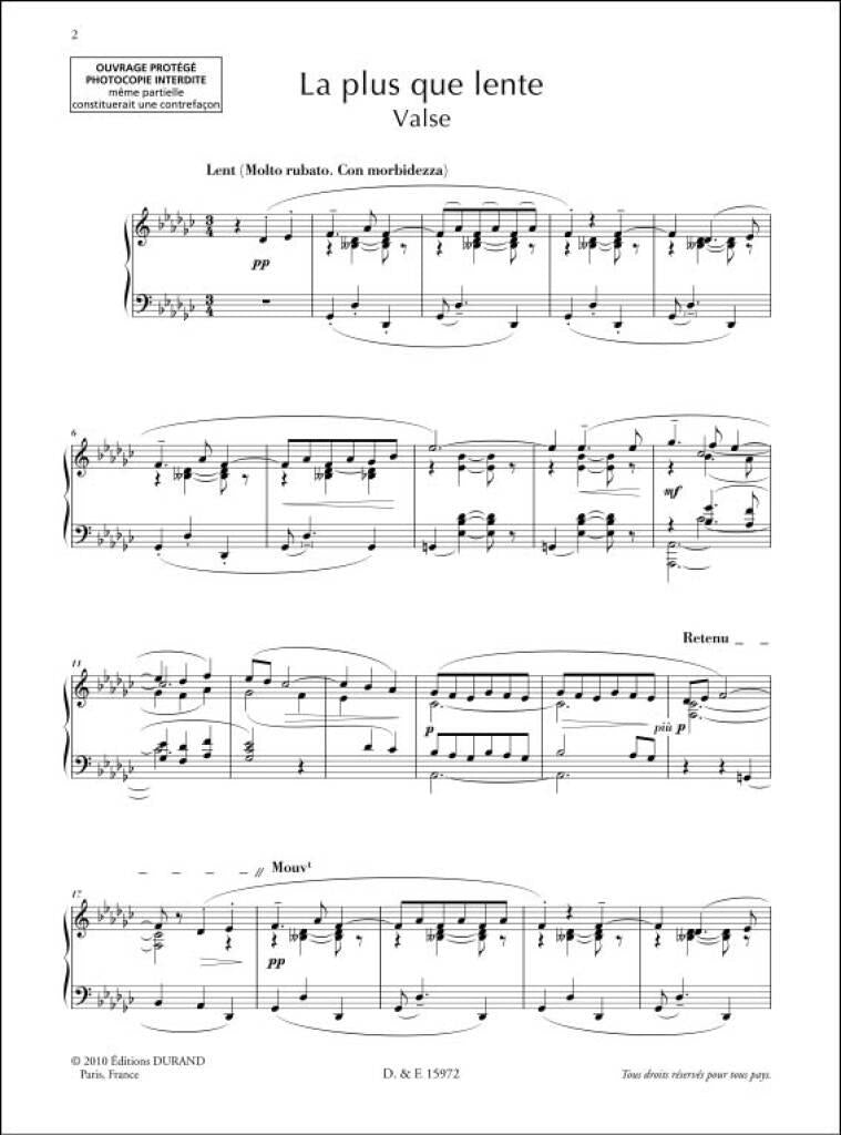 Debussy: La plus que lente