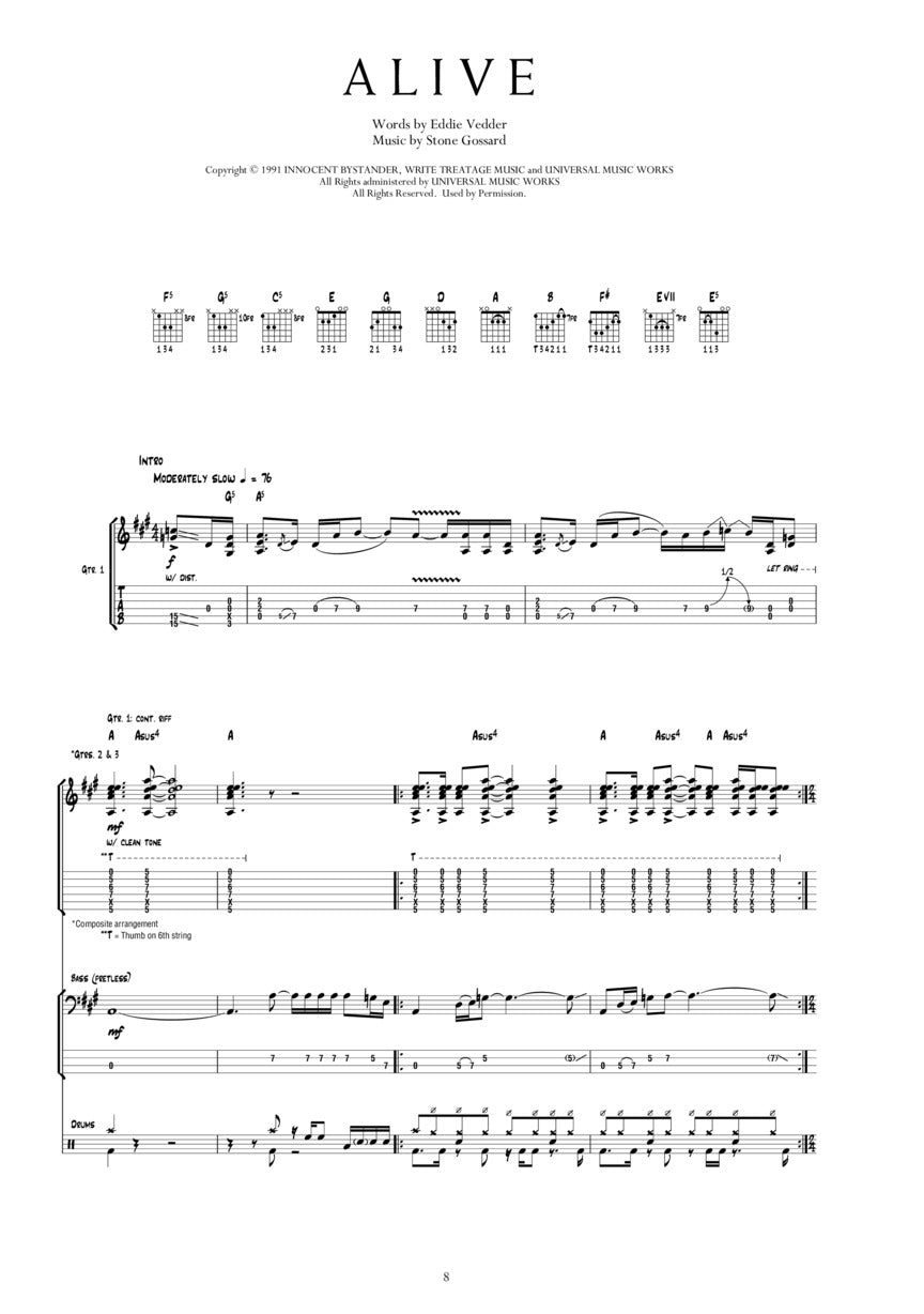 Pearl Jam Anthology - The Complete Scores