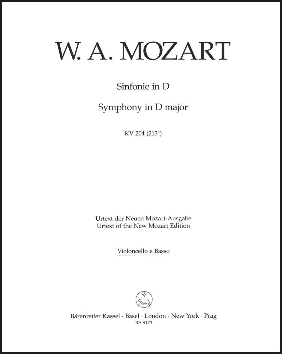 Mozart: Symphony in D Major