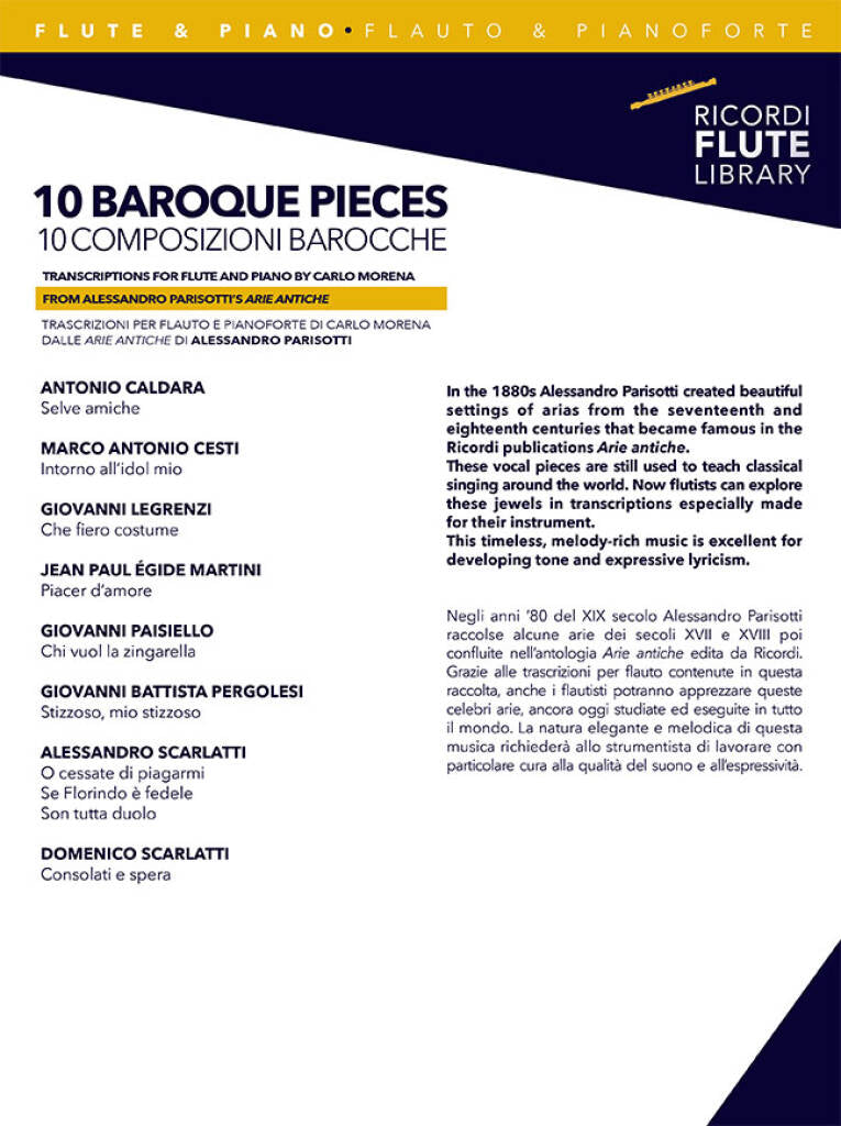 10 Baroque Pieces – Transcribed for Flute and Piano