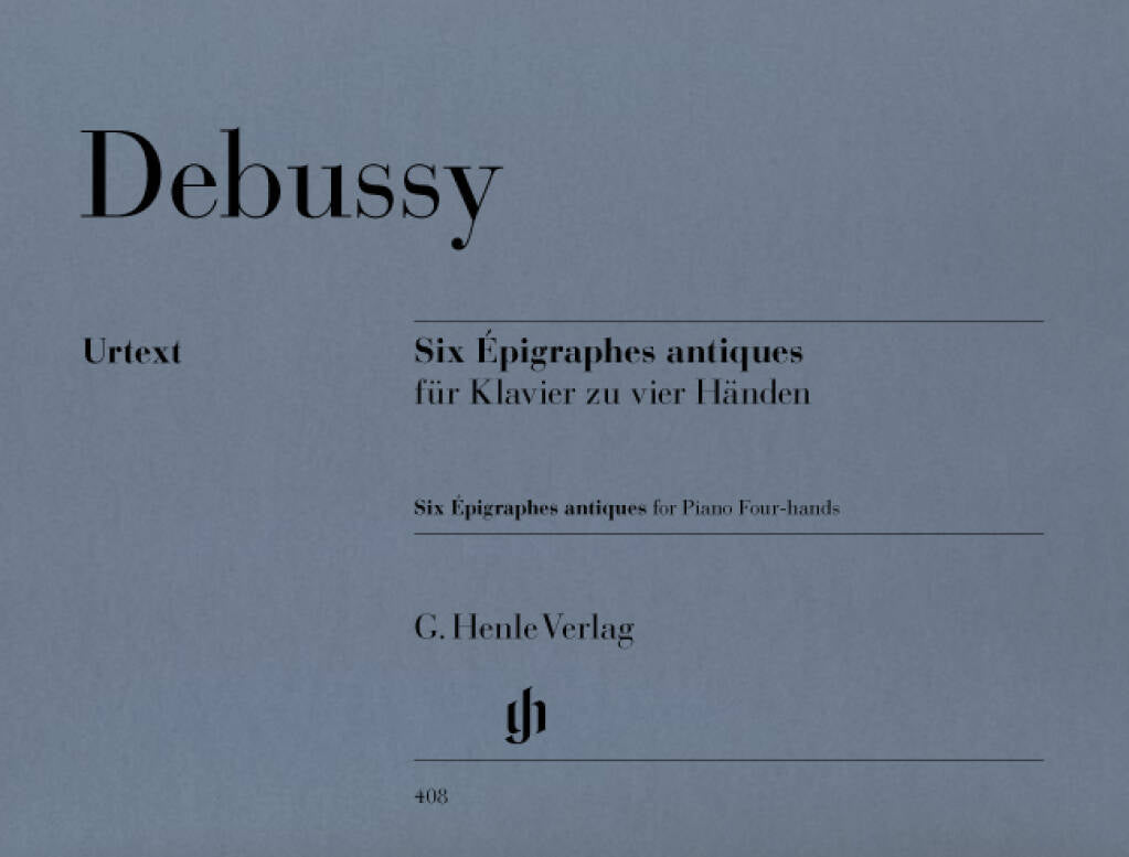 Debussy: 6 Epigraphes Antiques (Version for piano, 4-hands)