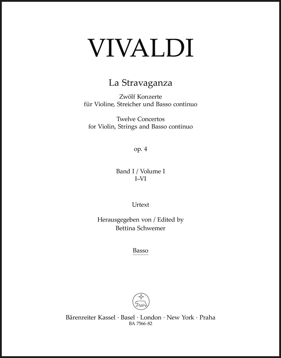 Vivaldi: La Stravaganza, Op. 4 - Volume 1 (Nos. 1-6)