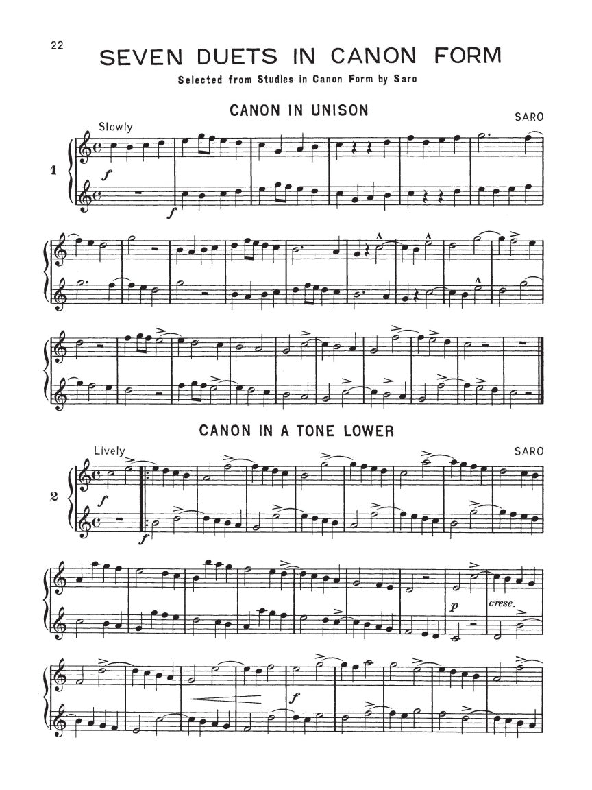 Selected Duets for Clarinet - Volume 1 (Easy to Medium)