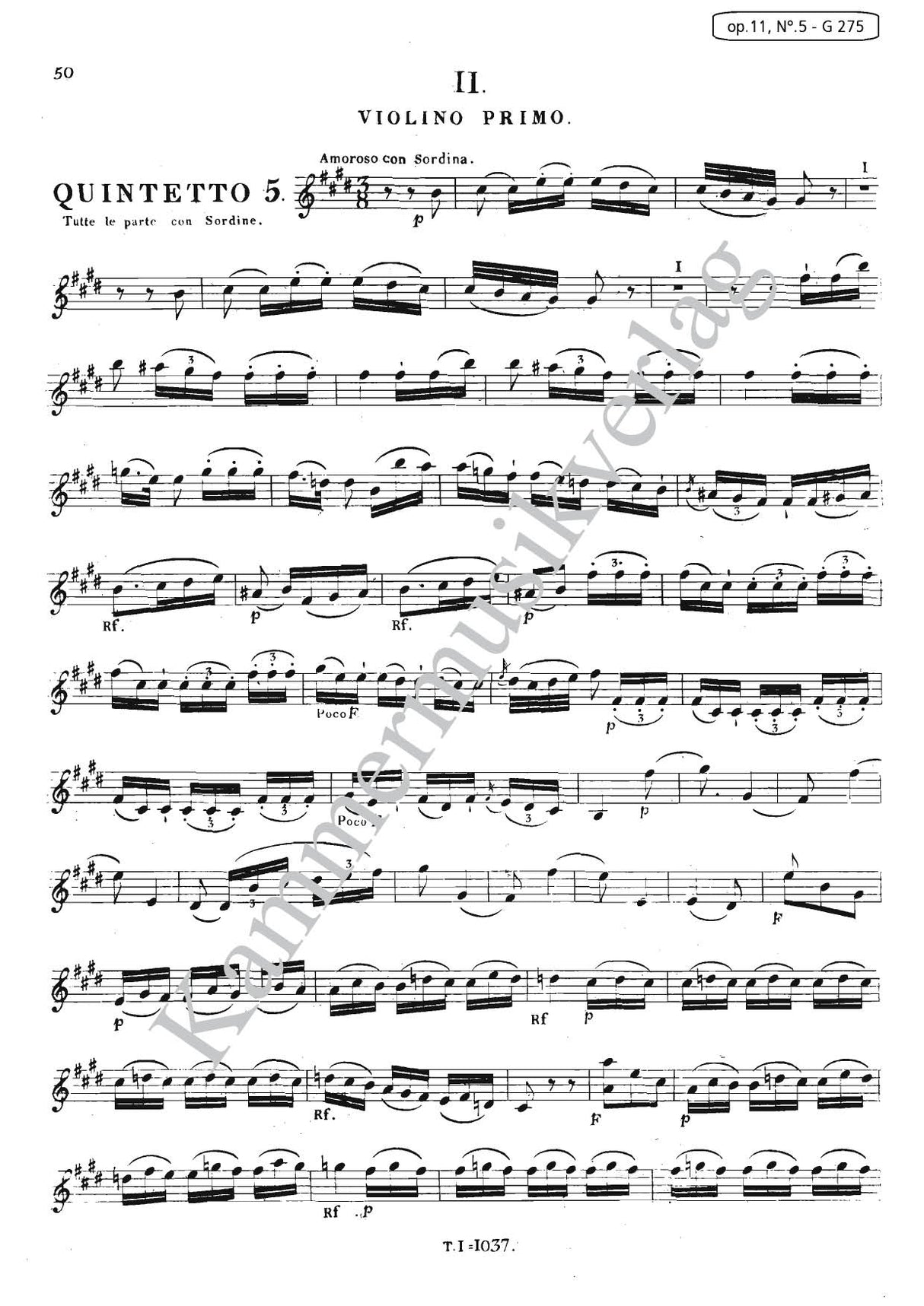 Boccherini: 6 String Quintets, G 271-276, Op. 11, Nos. 1-6