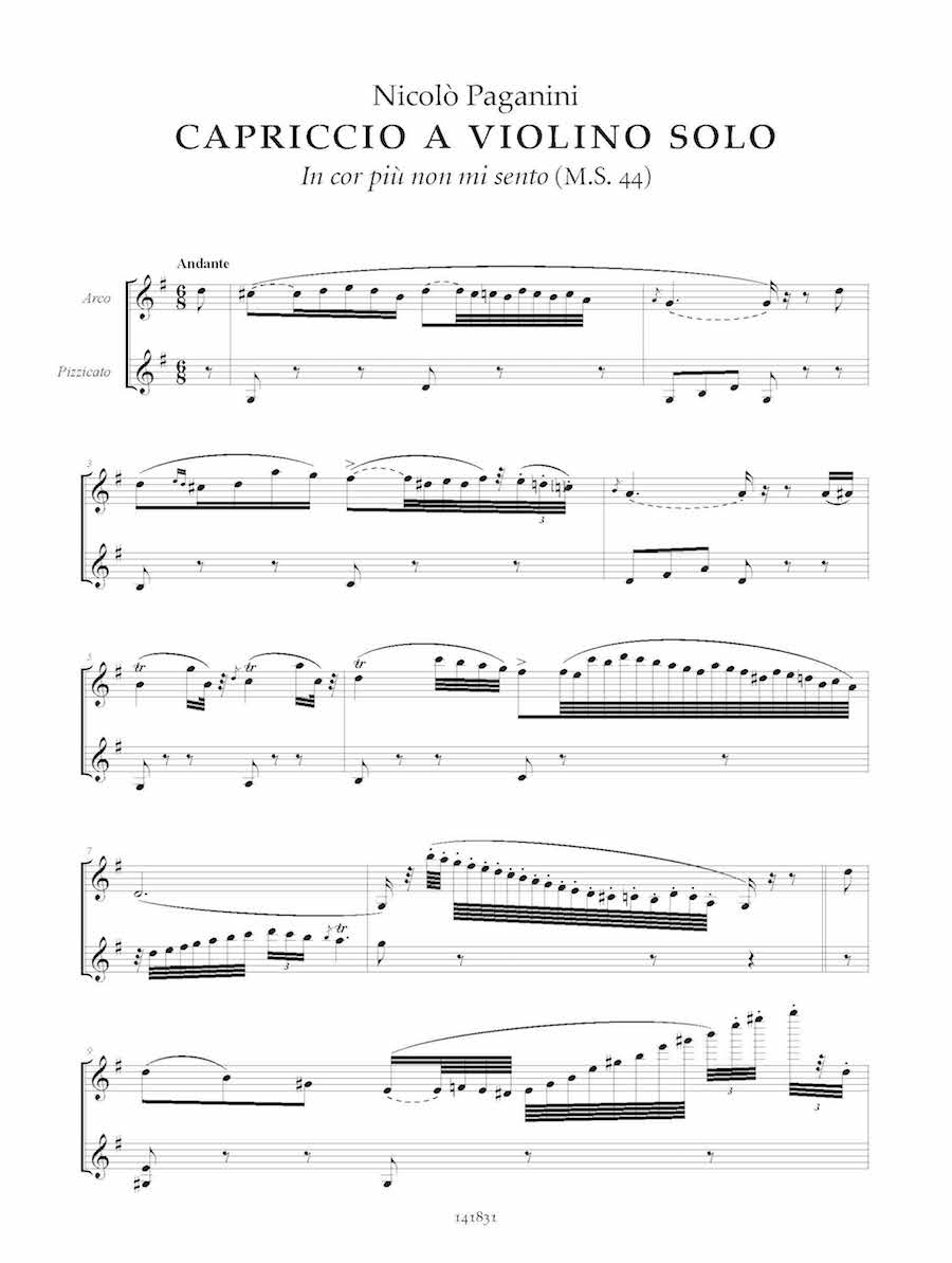 Paganini: Capriccio, MS 44