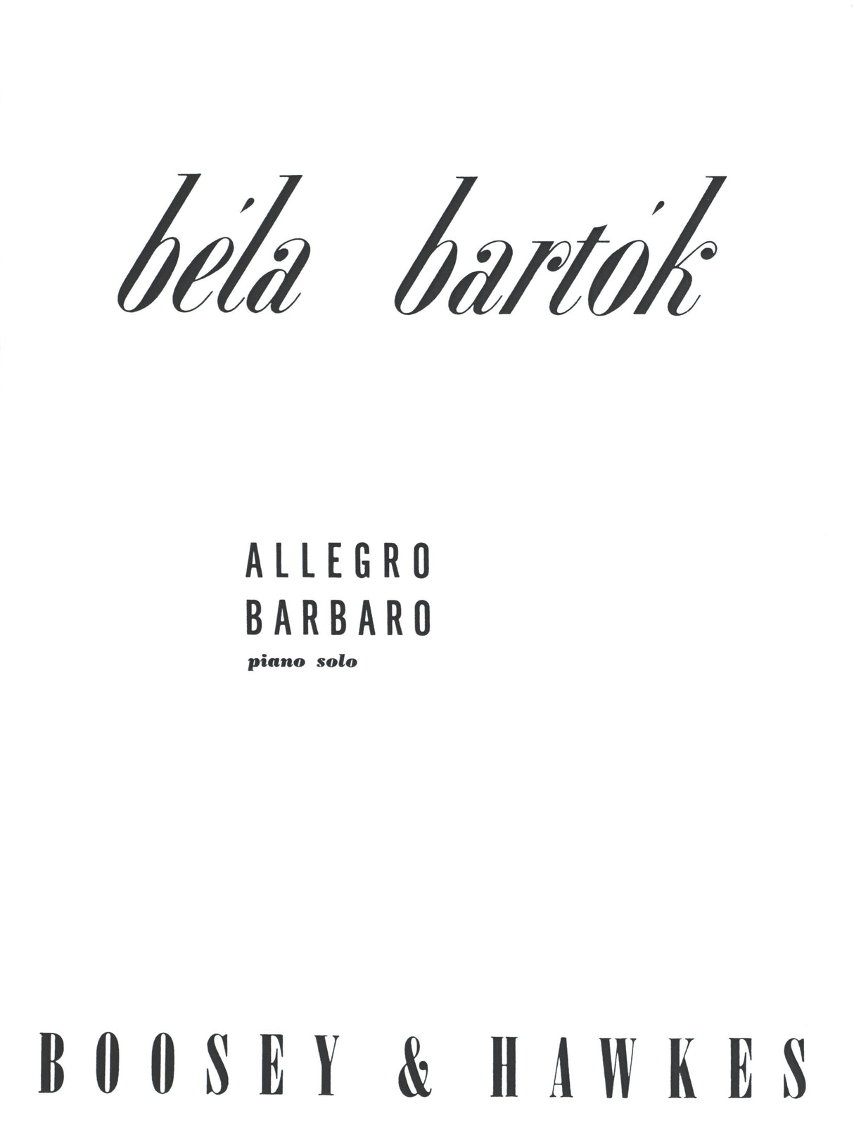 Bartók: Allegro barbaro