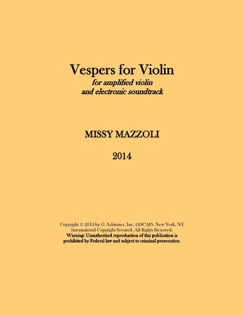 Mazzoli: Vespers