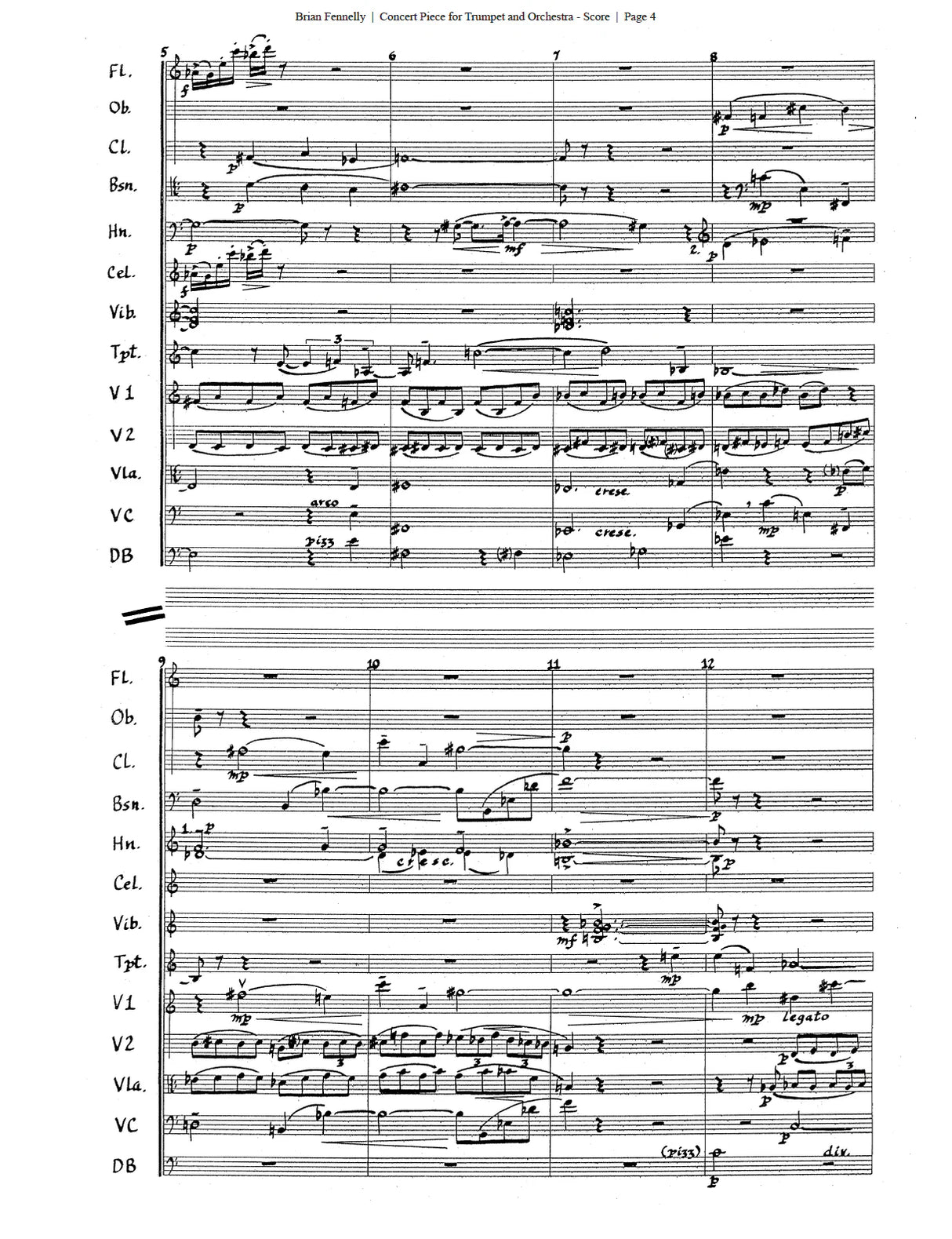 Fennelly: Concert Piece for Trumpet and Orchestra