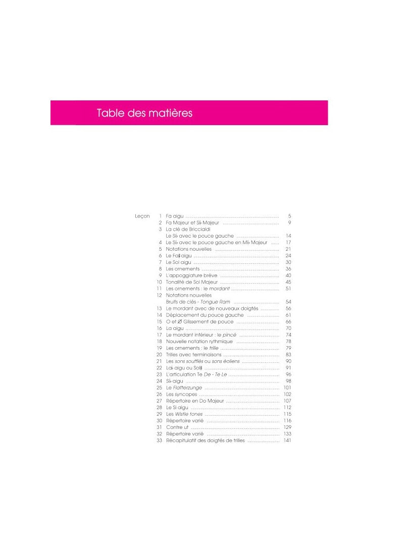 La Flûte traversière - Volume 3