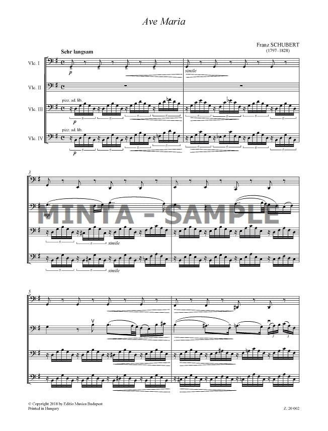 Chamber Music for Cellos - Volume 17 (4 Cellos)