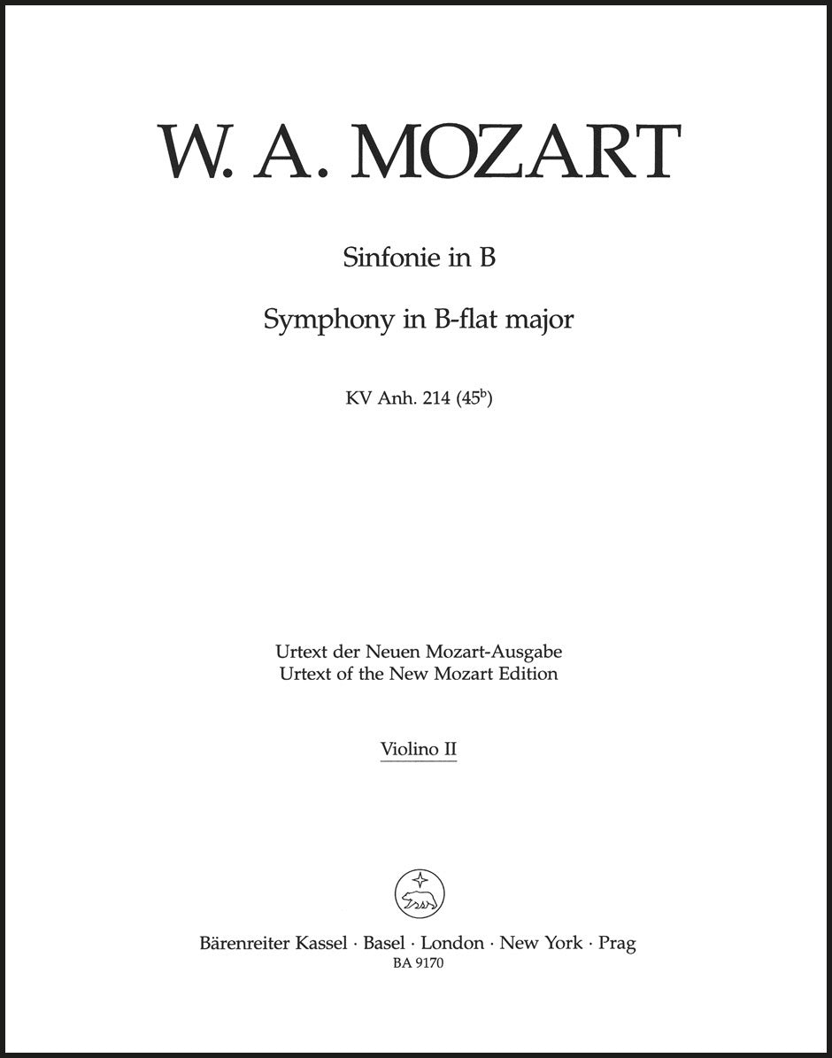 Mozart: Symphony in B-flat Major, K. Anh. 214 (45b)