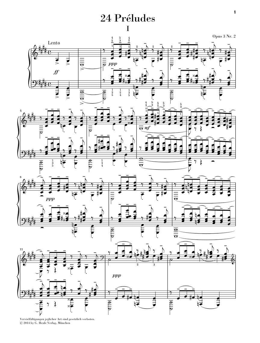 Rachmaninoff: 24 Préludes