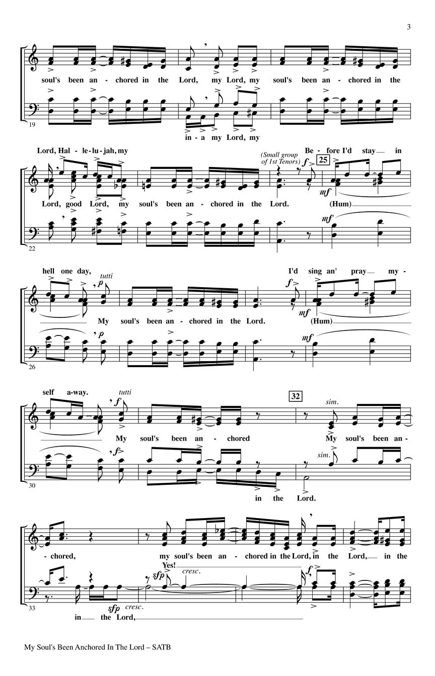 My Soul's Been Anchored in the Lord