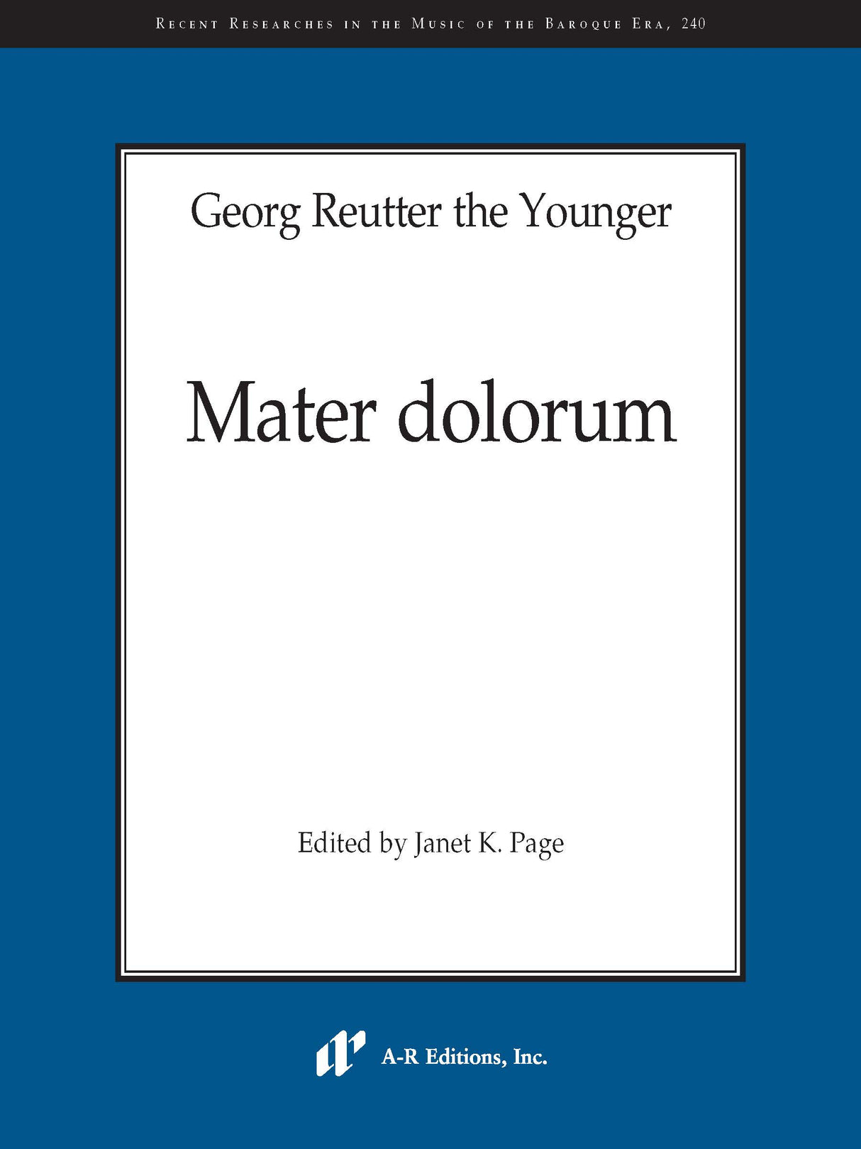 Reutter (The Younger): Mater dolorum