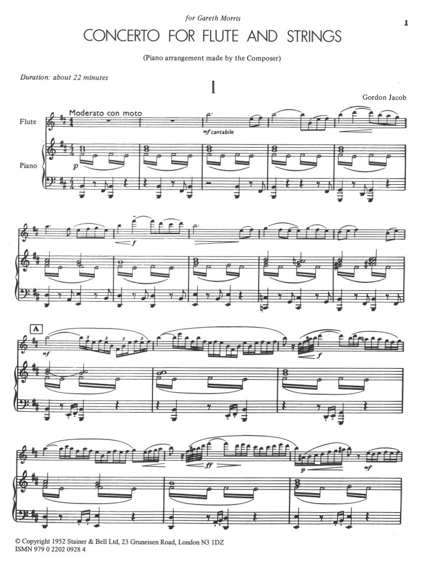G. Jacob: Flute Concerto