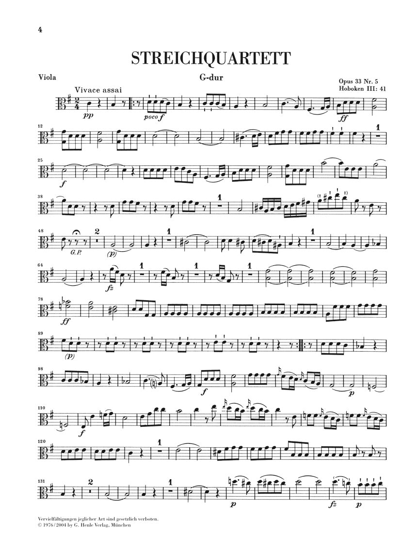 Haydn: String Quartets - Volume 5 (Op. 33 - Russian Quartets)