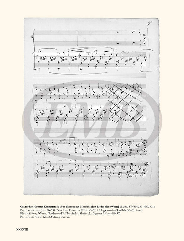 Liszt: Grand duo (draft), Franz Schuberts Grosse Fantasie (Op. 15)