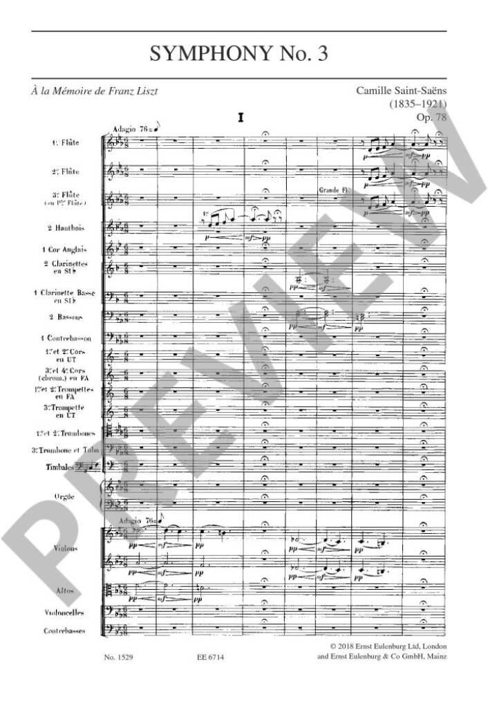 Saint-Saëns: Symphony No. 3, Op. 78