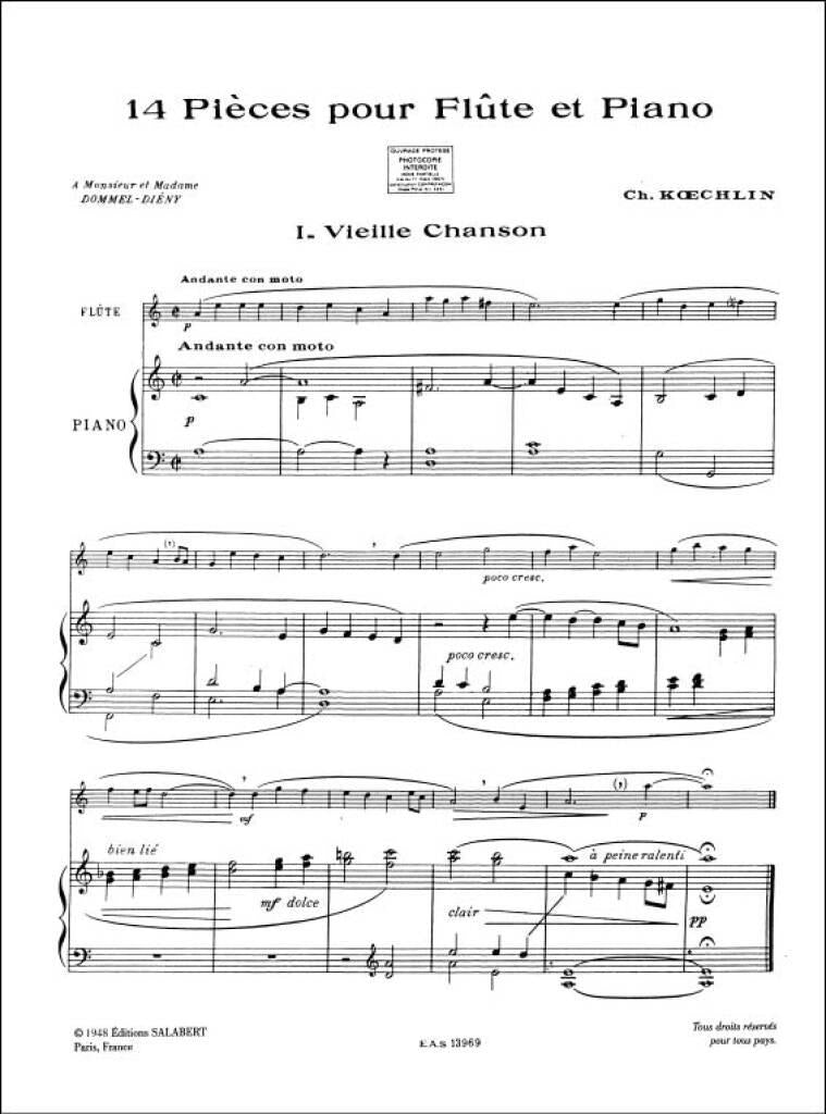 Koechlin: 14 Pièces, Op. 157b