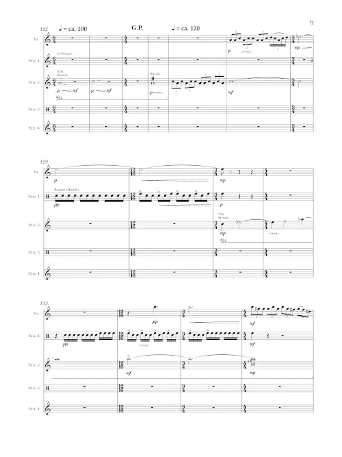 Tower: To Sing or Dance (for violin and percussion quartet)