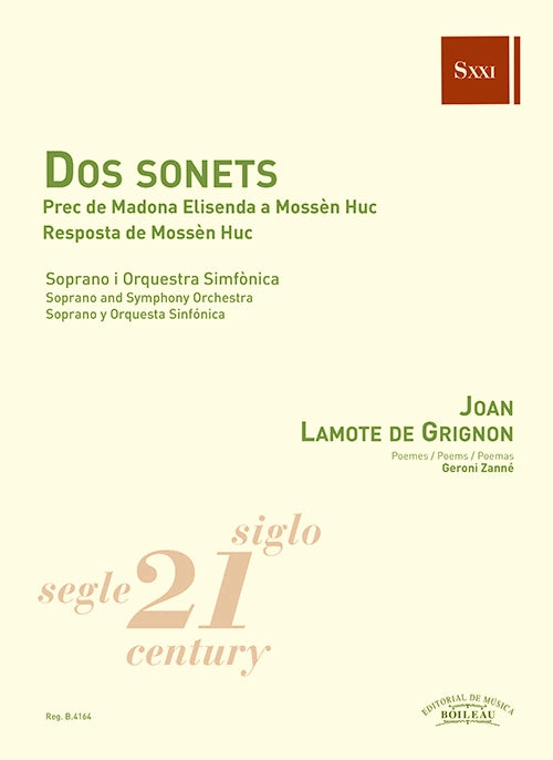 Lamote De Grignon: 2 Sonnets