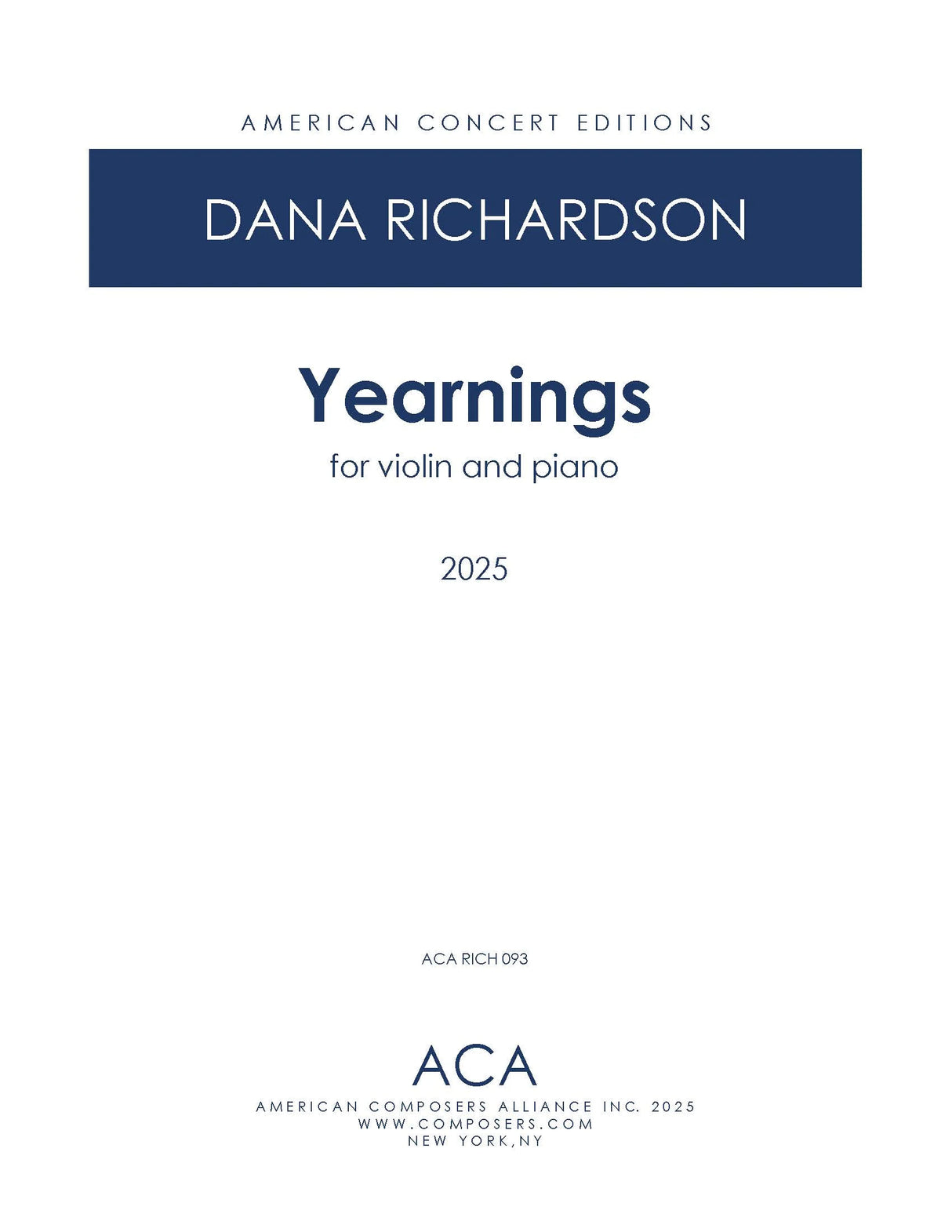 D. Richardson: Yearnings
