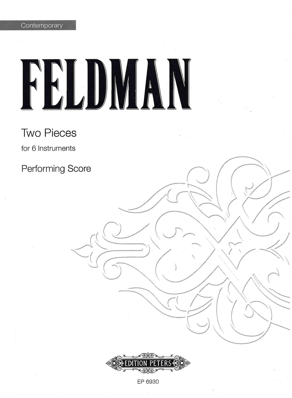 Feldman: Two Pieces for 6 Instruments
