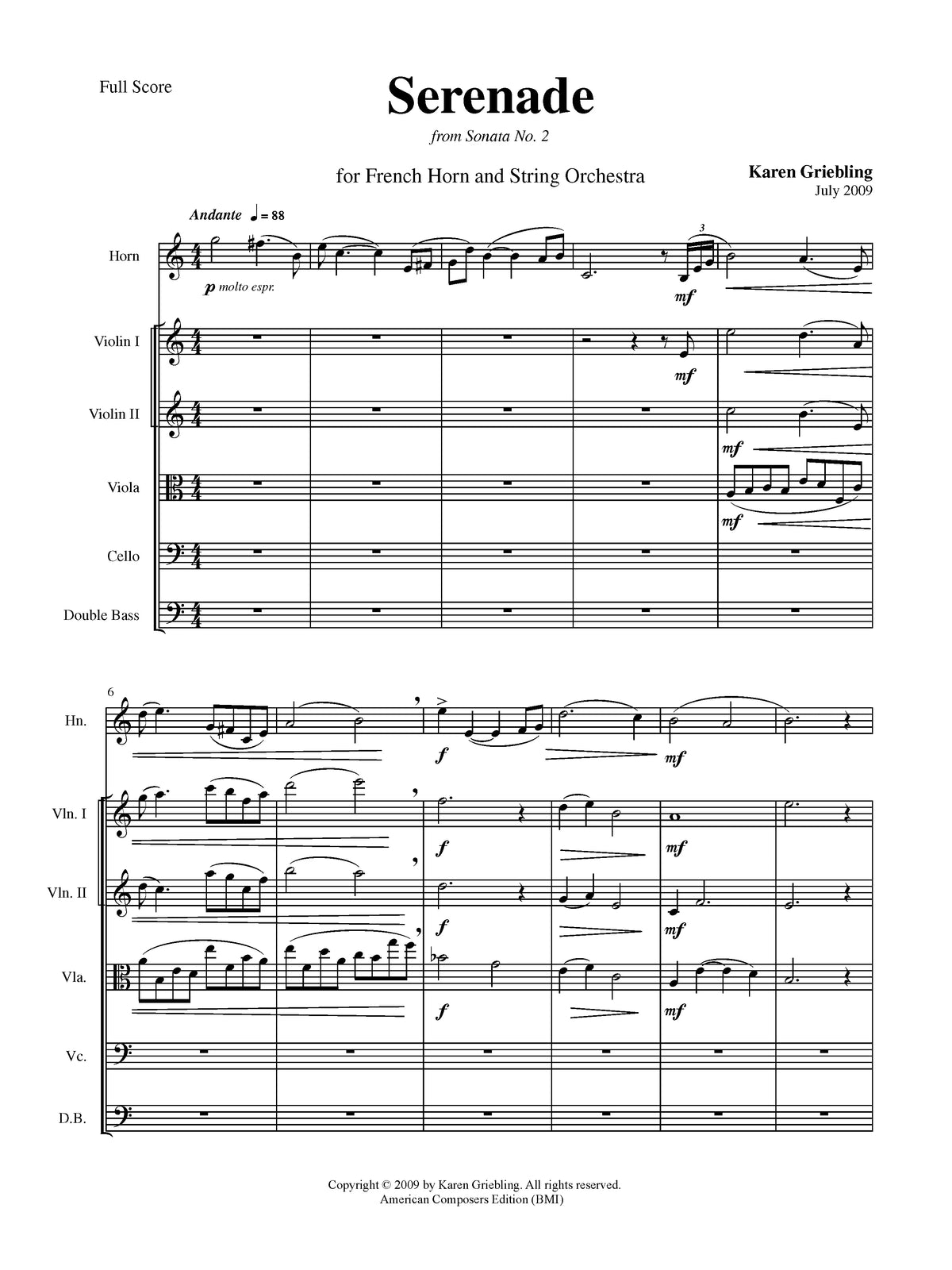 Griebling: Serenade