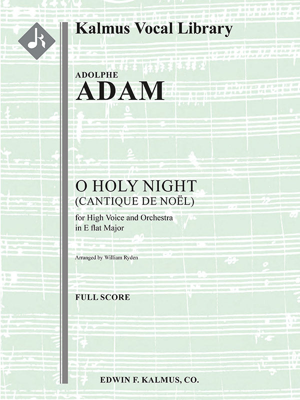 Adam: O Holy Night (arr. for high voice & orchestra)