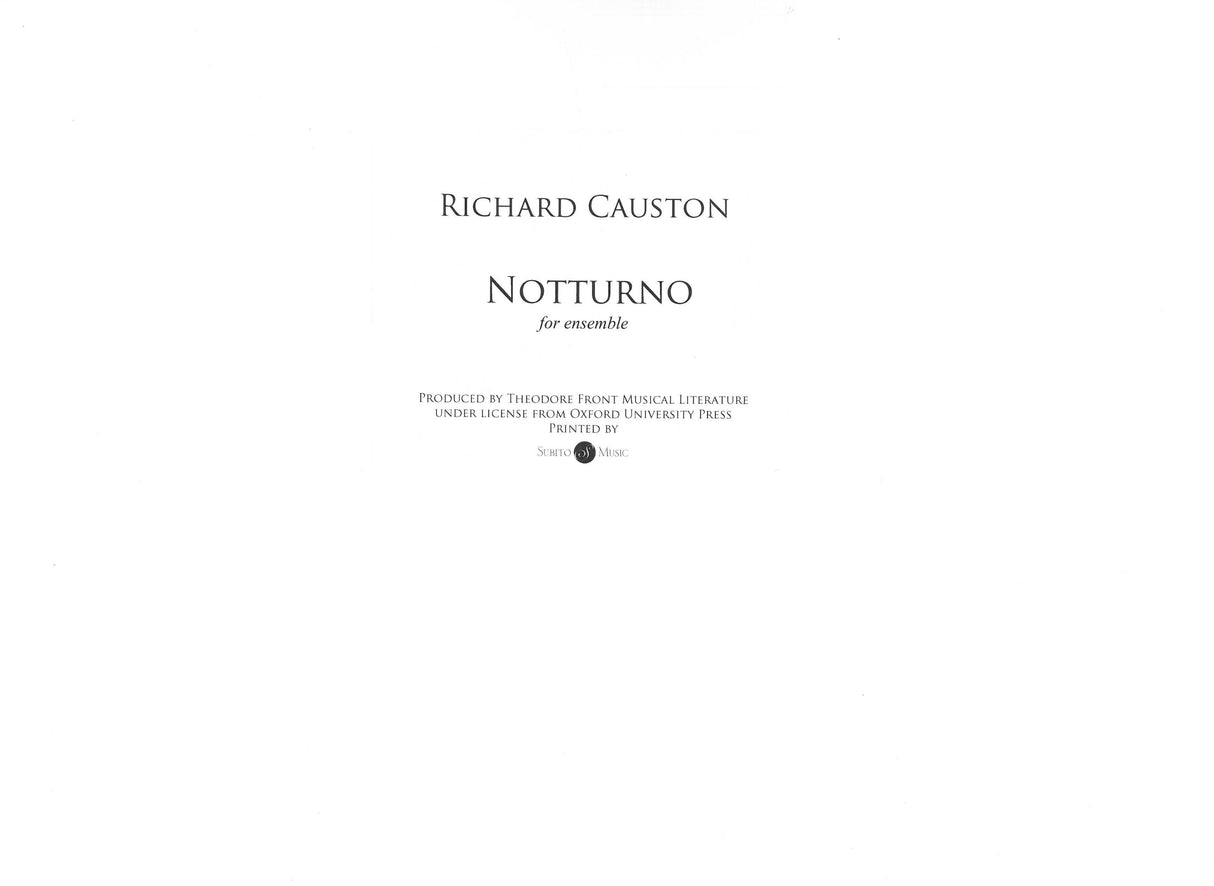 Causton: Notturno