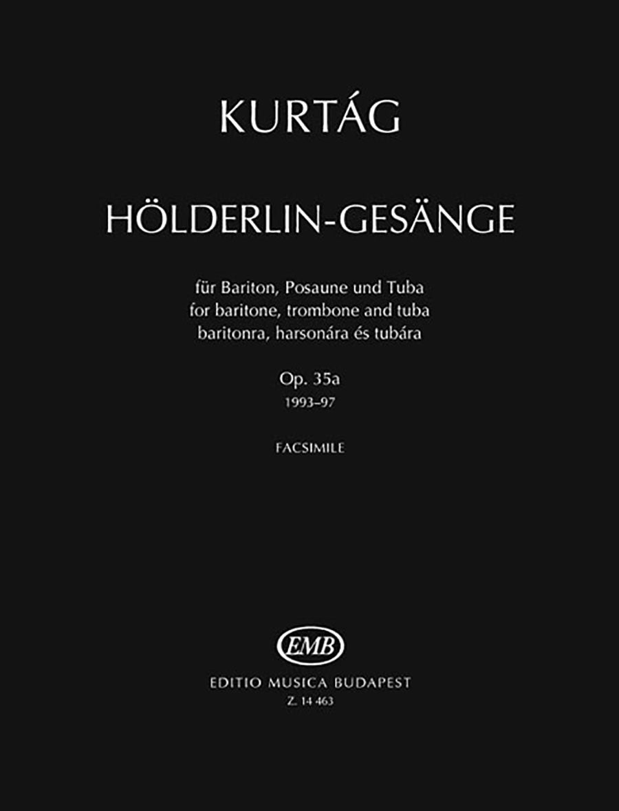 Kurtág: Hölderlin-Gesänge, Op. 35a